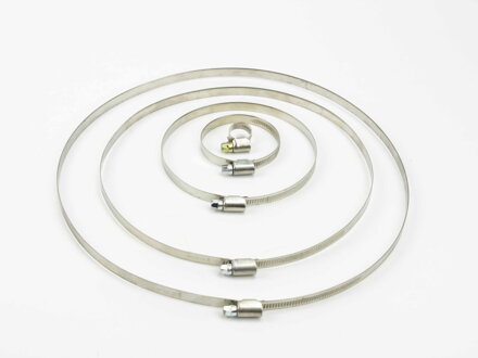 Worm-gear hose clamp