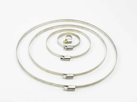 Worm-gear hose clamp
